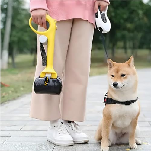 Dog and Puppy Pooper Scooper Large 44cm Convenient Long Handle Dispenser with 5-Rolls 150Pieces Poop Waste Bag Bundle for Waste Cleanup Waste Bag Easy to Clean Portable Heavy Duty Plastic Safety Guard Dog and Puppy Pooper Scooper Large 44cm Convenient Long Handle Dispenser with 5-Rolls 150Pieces Poop Waste Bag Bundle for Waste Cleanup Waste Bag Easy to Clean Portable Heavy Duty Plastic Safety Guard
