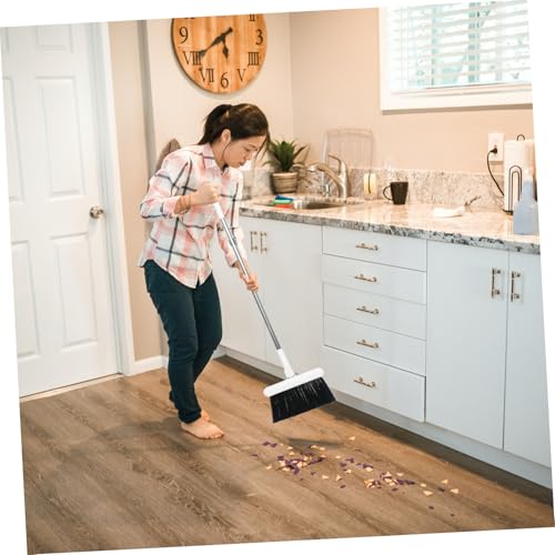 CONGARTENO Faltbares Kehrschaufel Set mit Leichtem Besen und Langlebigen Edelstahlborsten Praktisches Haushaltsreinigungsgerät mit Langem Stiel und Aufhängefunktion Geeignet Zufällige Farbe – Bild 8