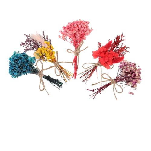 Mini ramo de flores secas decorativas pack 5 miniatura 1