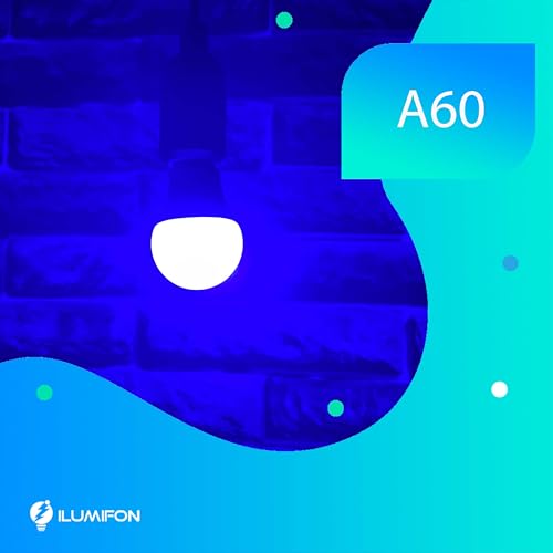 Lâmpada LED Bulbo A60 7W Colorida Decorativa E27 Bivolt (Azul)
