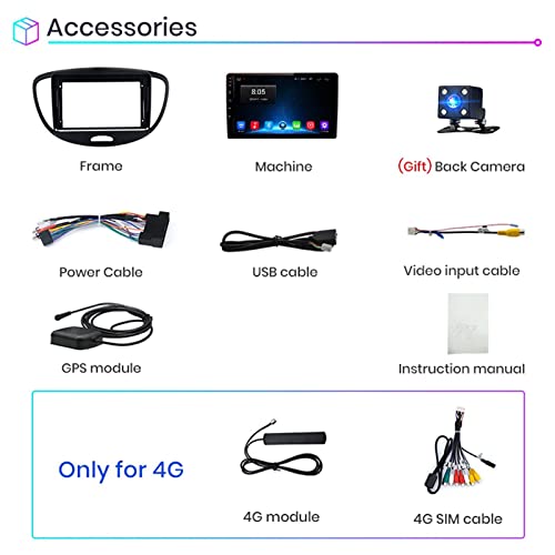 Android Auto Stereo Radiotuner met Bluetooth En Navigatie Voor Hyundai Grand i10 2008-2012 Plug En Play Ondersteuning… - Image 8