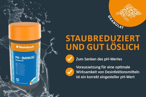 STEINBACH | Wasserpflege Starter Set I Pool Chlor Starterset für Einsteiger I Mini-Multitabs, Kristallklar, Dosierschwimmer, Testkit, pH-Senker & Chlorgranulat | Pool-Zubehör-Set für Anfänger – Bild 6