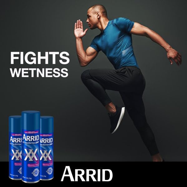Arrid Deodorant 6oz Aerosol Extra Extra Dry Morning Clean 3 Pack