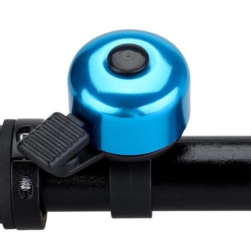 2 timbres de bicicleta con sonido claro y fuerte, timbre de bicicleta de carretera y montaña, para adultos y niños (azul)