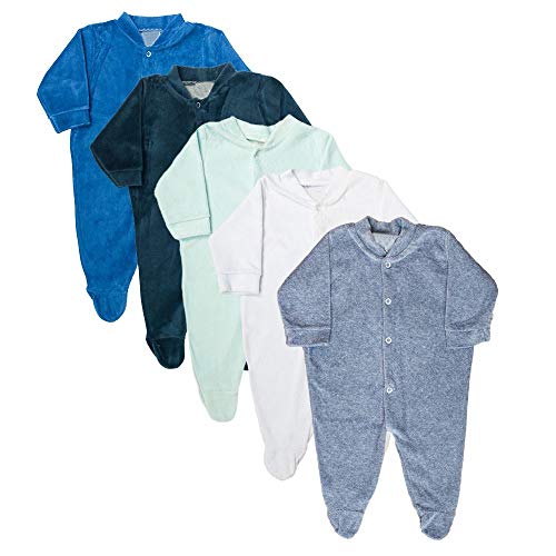 Macacão Plush Bebê Kit 5 Peças Pijama Masculino Tamanho:P