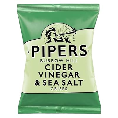 Pipers - Cider Vinegar & Sea Salt Crisps - 24 Minibags