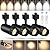 ?2024 Upgraded?10-Color Zoomable 12W LED Track Lighting Head Dimmable H Track Light Remote Control Bright Rail Ceiling Spotlight Fixtures for Accent Art 2700K~6500K 15°~60° CRI90 1200lm black 4 Pack