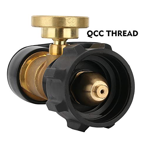Solimeta Propane Tank Gauge, Level Indicator, Leak Detector, Gas Pressure Meter for RV Camper, Cylinder, BBQ Gas Grill, Heater with QCC1 Connection