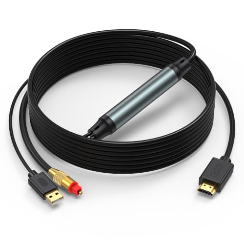 JawoAwo HDMI ARC to Optical Audio Converter Cable for TV,