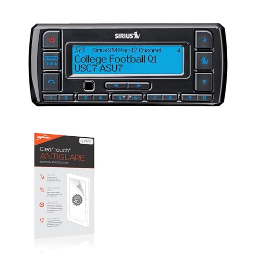 BoxWave Screen Protector Compatible with SiriusXM Stratus 7 Satellite Radio - ClearTouch Anti-Glare (2-Pack), Anti-Fingerprint Matte Film Skin
