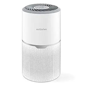 MBEAT activiva True HEPA Air Purifier, 50m3/h Fine Preliminary Filter Layer + H13 HEPA Filter + Activated Carbon Layer UV-C tube light
