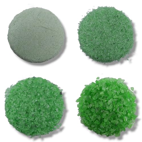 Crushed Green Monalisa Hydro Quartz Gemstone – Precious Healing Gemstone Coarse All Size Crushed Hydro Quartz Inlay Stones for Woodworking, Resin Art (Dust Powder, 50 Gram (1.76 OZ))