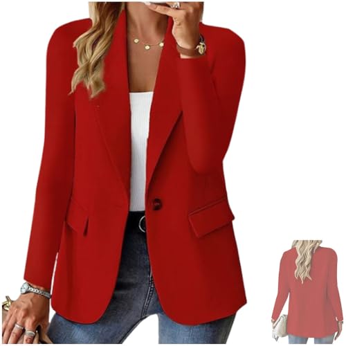 Womens Blazers for Work Ccasual Open Front Long Sleeve Suit Jackets, Spring Summer Cardigan Work Suit4