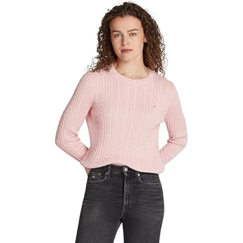 Tommy Jeans Women's Cable Essential Pullover Sweater Cover