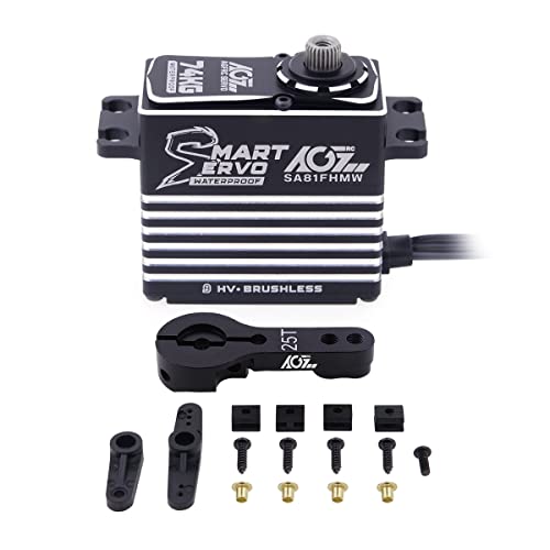 Agfrc Metal-Gear Waterproof-Servo-Motor High-Torque - 74Kg Programmable Brushless Digital Rc Steering Smart Servo, Control Angle 180°(Sa81Fhmw) #TOP7