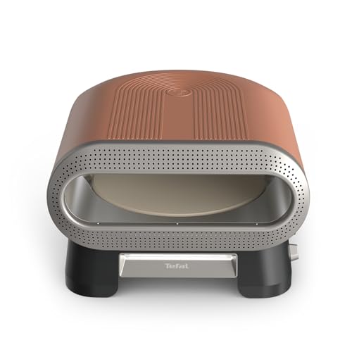 Tefal Pizza Pronto, Four à pizza électrique d'extérieur, Pierre rotative automatique, Jusqu'à 400°C, Multifonctions 4 Températures, Pelle à pizza incluse, JM600TE0