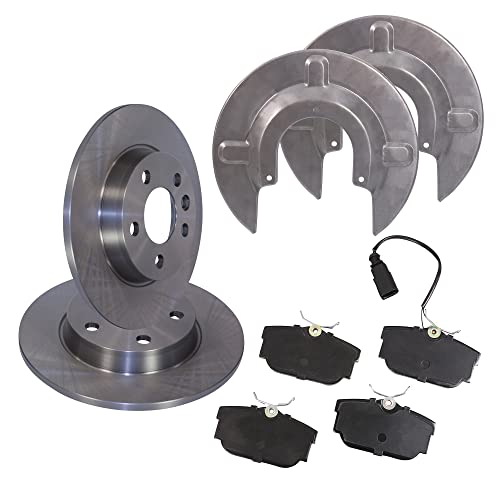 Disques de frein Ø 280 mm pleins et plaquettes arrière pour VW Transporter T4