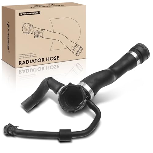 A-Premium Upper Radiator Coolant Hose Compatible with BMW F07 535i 2011-2016, F07 535i GT 2011-2013, F12/F13 640i 2012-2018, L6 3.0L, Replace# 17127580957