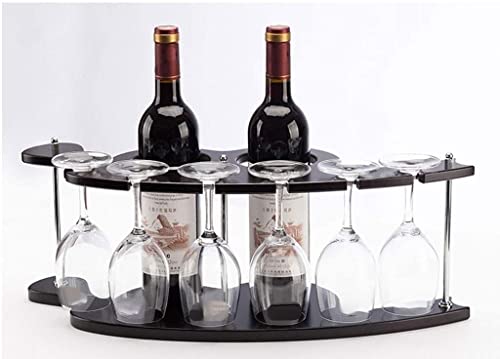 Soporte de vino RUVOO para 2 botellas y 6 copas miniatura 5