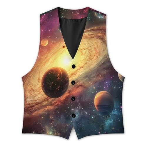 Universe Planet Mens Slim Fit Suit Vest Dress Waistcoat Casual Business Vest3