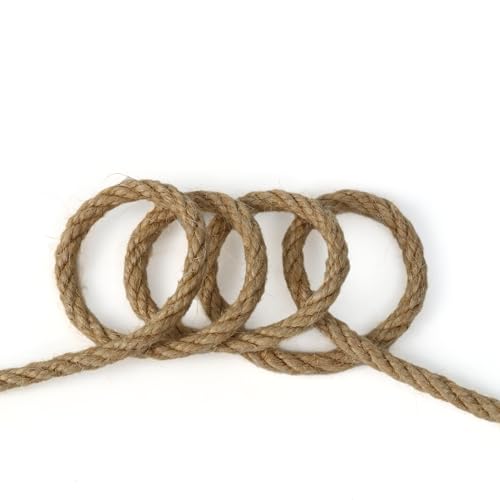 Jute Twine String,164 Feet 1/4 Inch Natural Jute Rope,4ply Thin Ribbon Hemp Twine for Gift Wrapping Craft Plant Garden Christmas Handmade Arts Decoration Packing String Home Decor - image 6