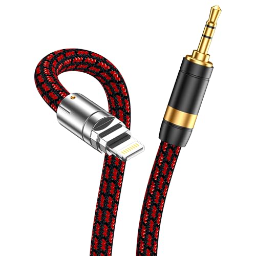 Câble auxiliaire de 3,5 mm premium compatible iPhone 14 Plus et 13 Pro Max