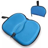 Foldable Seat Cushion for Travel, Honeycomb Gel Seat Cushion with Zipper & Handle, Portable Honeycomb Gel Cushion for Fatigue Relief, Ventilative Butt Pillow 15.8 x 13.3 x 1.4 Inches (1 in Blue)