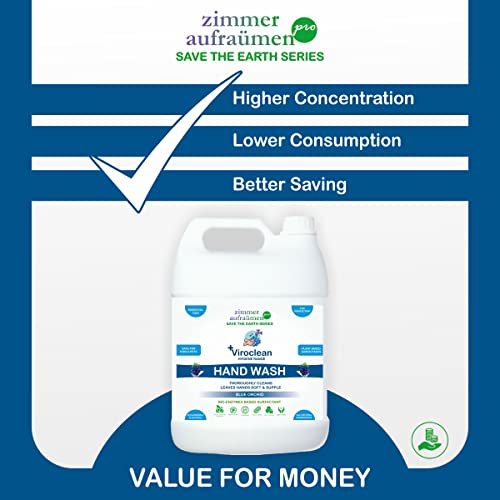 Image of Zimmer Aufraumen Pro Hand Wash Blue Orchid 5Lit. Bio Enzymes Based Surfactan