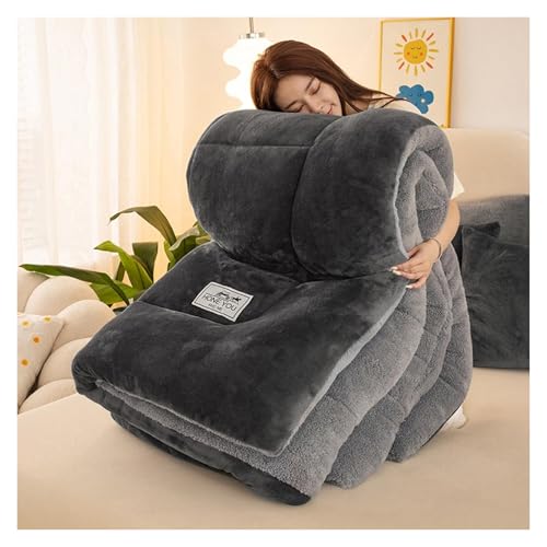 Edredón de cordero reversible para noches de invierno en el dormitorio principal acogedor 7