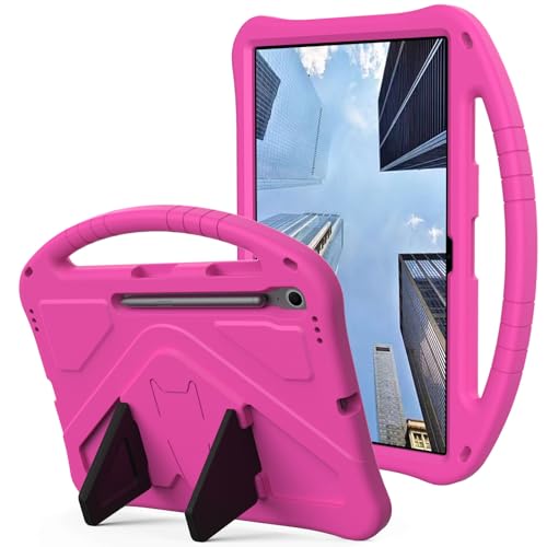 Fundas para tabletas Compatible con Samsung Galaxy Tab S10 FE Plus Funda de 13,1 pulgadas SM-X620/X626B Funda protectora ligera de EVA con correa ajustable, asa de cubierta a prueba de golpes y soport