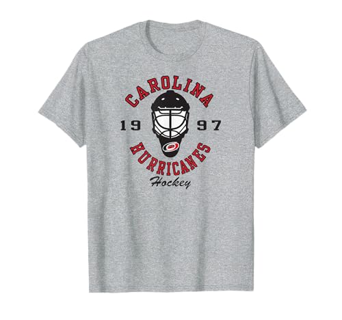 Carolina Hurricanes Hockey Mask Gray Officially Licensed T-Shirt