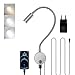 Produktbild Leselampe Wandmontage Dimmbar, Wandleuchte Bettlampe mit Touch Schalter und USB Ladeanschluss 360° Flexible Schwanenhals Lampe 3W LED Leseleuchte Wand Bett Leselicht für Schlafzimmer mit EU-Adapter
