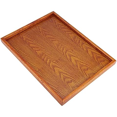 Bandeja de Servicio de Madera de Bambú Natural Cover