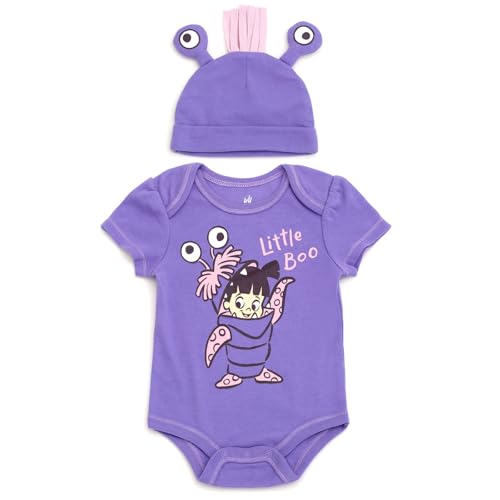 Disney Cosplay Baby Bodysuit and Hat Set Newborn to Infant Sizes (Newborn - 24 Months)