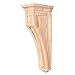 One Pair-Maple Wood Mission Style Corbels- 3" x 6" x 14"