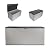 Suncast 160-Gal. Waterproof Resin Extra-Large Outdoor Patio Deck Box with Pad-Lockable Lid, Modern Reeded Outdoor Patio Bench/Storage Box for Cushions, Garden Tools, and More, Iron Ore/French Gray