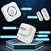 Door Chime-Wireless Door Open Chime with 500ft Range LED Indicators- Door Entry Chime with 26 Chimes 5 Adjustable Volume Mute Mode for Business/Home/Store 3 Receiver 3 Magnetic Door Window Sensor