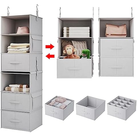 Vailando 6-Shelf Hanging Closet Organizer Cover