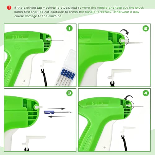 Image of Vmiapxo 5506 Pcs Clothing Tag Machine Kit,Label Applicator White Price Tag