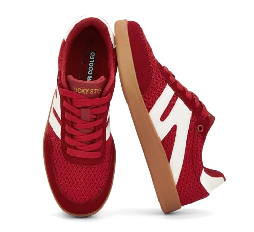 Image of LUCKY STEP Women Retro Gum Sole Fashion Sneakers