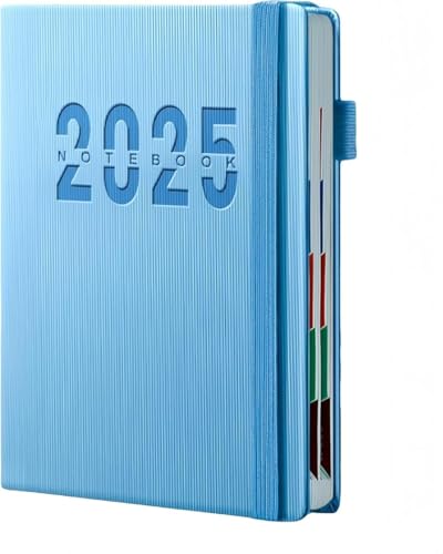 PASUNY手帳 2025 1月始まり A5 スケジュール帳 システム200枚 400ページ 日記帳 ビジネス (E)