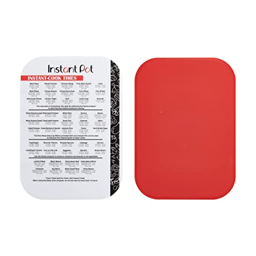 Instant Pot Alfombrilla de corte oficial de 2 piezas con Cook Times, 10 x 14 pulgadas, multicolor