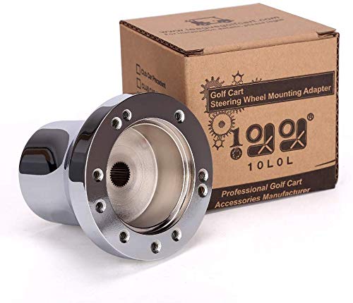 10L0L Golf Buggy Steering Wheel Adapter for Club Car DS Golf Cart, Sliver