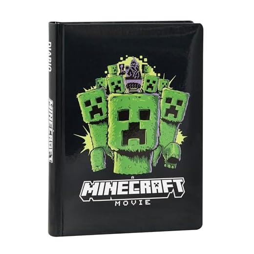 Franco Cosimo Panini Minecraft – Diario escolar oficial Minecraft, diario de 12 meses, ideal para la escuela primaria, con tapa acolchada y 320 páginas interiores impresas a color, 13 x 17,8 cm