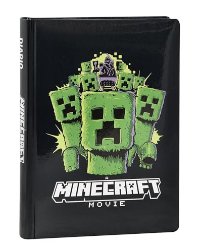 Minecraft - Diario Scuola Ufficiale Minecraft, Diario 12 Mesi Ideale per la Scuola Elementare, con Copertina Imbottita e 320 Pagine Interne Stampate a Colori, 13 x 17,8H