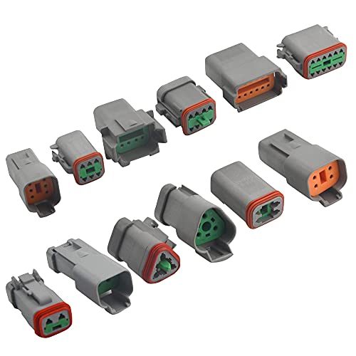 WMYCONGCONG 12 Sets Auto Electric Wire Connector Plug 2 3 4 6 8 12 Pin Waterproof Sealed Male Female Terminal Connector for Motorcycle Scooter Car Truck Boats - Image 4
