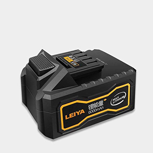 KUANDARYJ 360-Grad-Drehgriff Akku Schlagbohrschrauber LED-Licht, Akkuschrauber Batterieanzeige LED leuchtet, Black – Bild 7