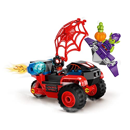 Marvel Spidey e i Suoi Fantastici Amici Miles Morales: La Techno Trike di Spider-Man Giocattolo con Macchina, Giochi per Bambini dai 4 Anni 10781 - Lego - Immagine 1