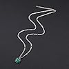 COAI Figaro Chain Malachite Square Stone Pendant Necklace 60cm #3