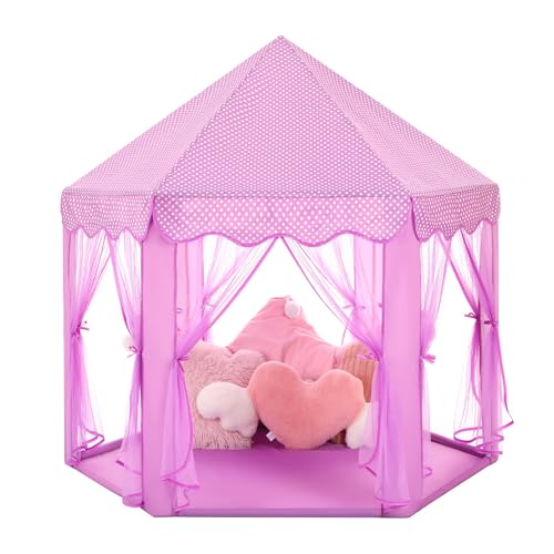 Tente de jeu cadeau anniversaire enfant château violet original